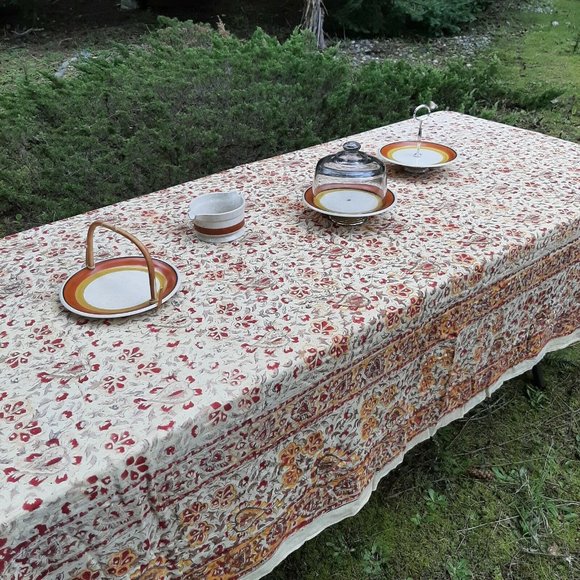 MCM Cheese Domed Lid Tapas Butter Serving Dish W Dalton Tangerine Gold Speckle - Picture 9 of 9